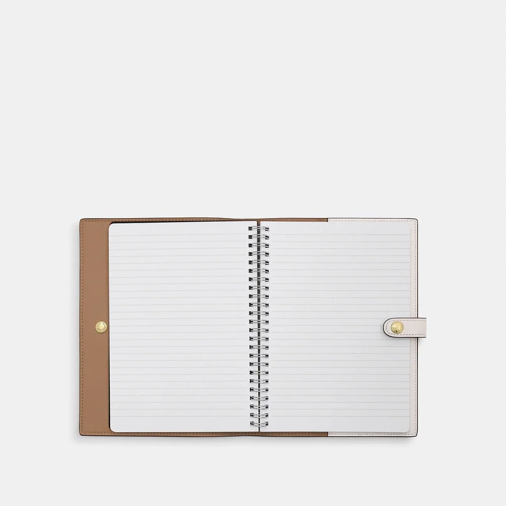 Coach Notebook In Signature Canvas chalk - Picture 2 of 3